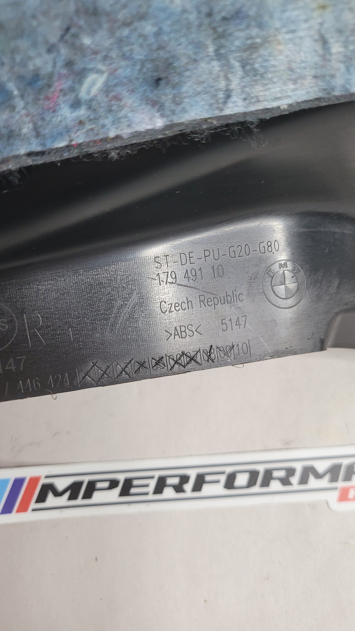 BMW 3 Series G80 Rear Door Entrance Trim Right Driver O/S 7446424 - MPerformance.parts