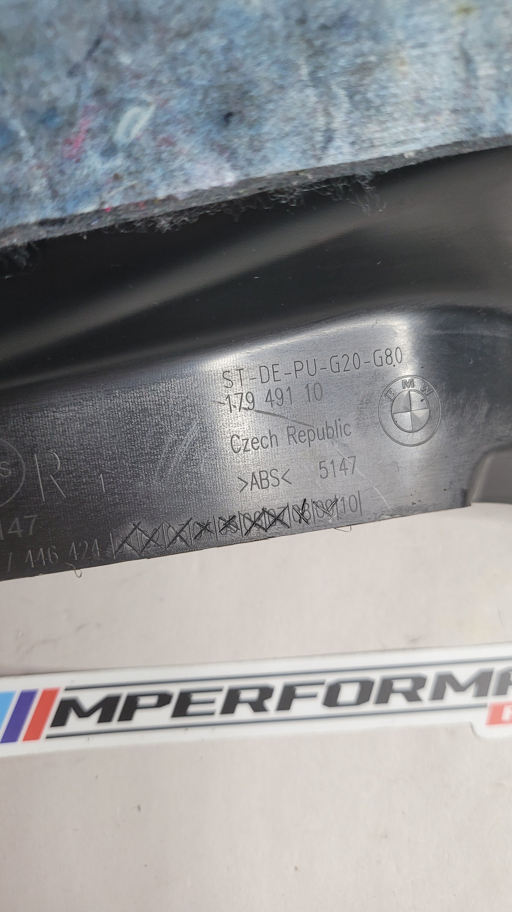 BMW 3 Series G80 Rear Door Entrance Trim Right Driver O/S 7446424 - MPerformance.parts