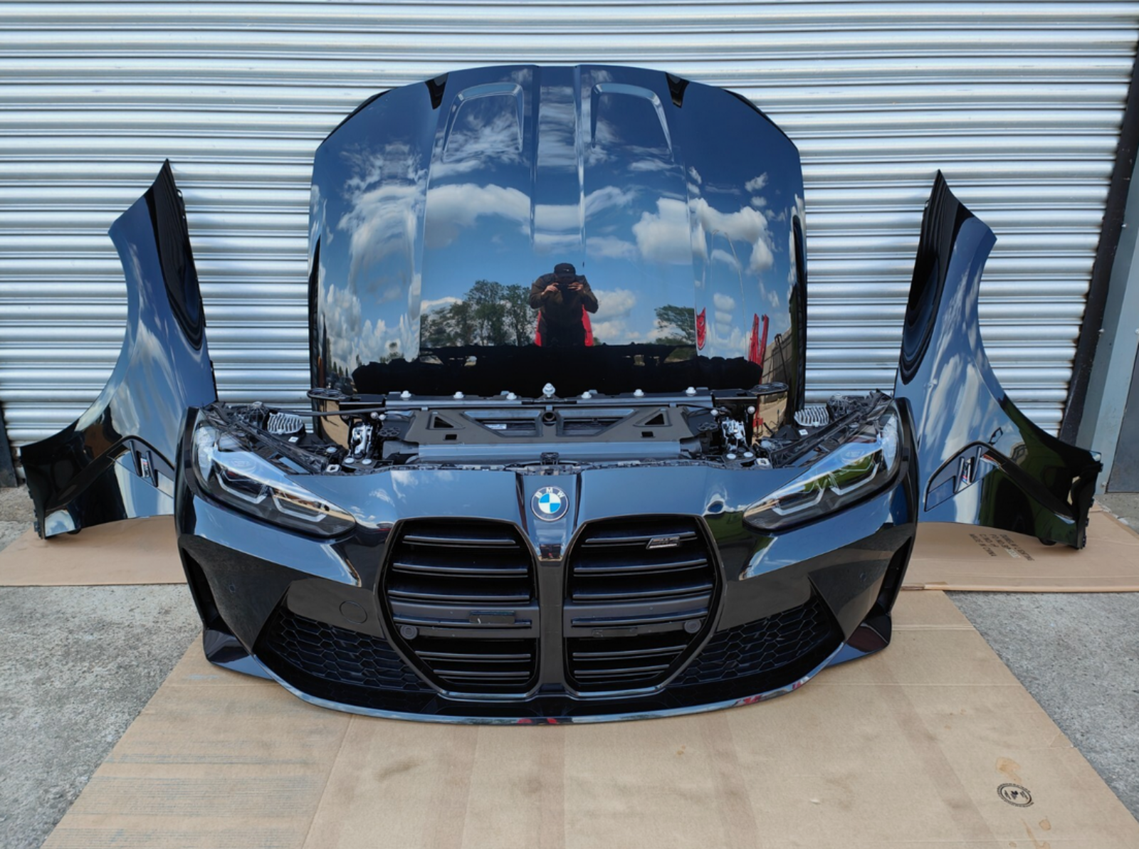 BMW M3 G80 / G81 / G82 / G83 Competition Complete Front Clip - Headlights, Bonnet, Guards & Radiator Assembly (475 Sapphire Black)