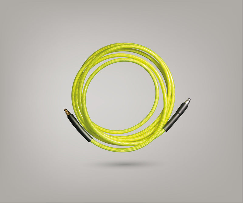 Bigboi Washrflo 15M hose for BMW, flexible black automotive hose designed for vehicle washing and detailing.