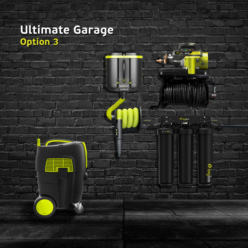 BigBoi Ultimate Garage Option 3 by bigboi featuring a spacious, organized garage storage system with shelves and compartments