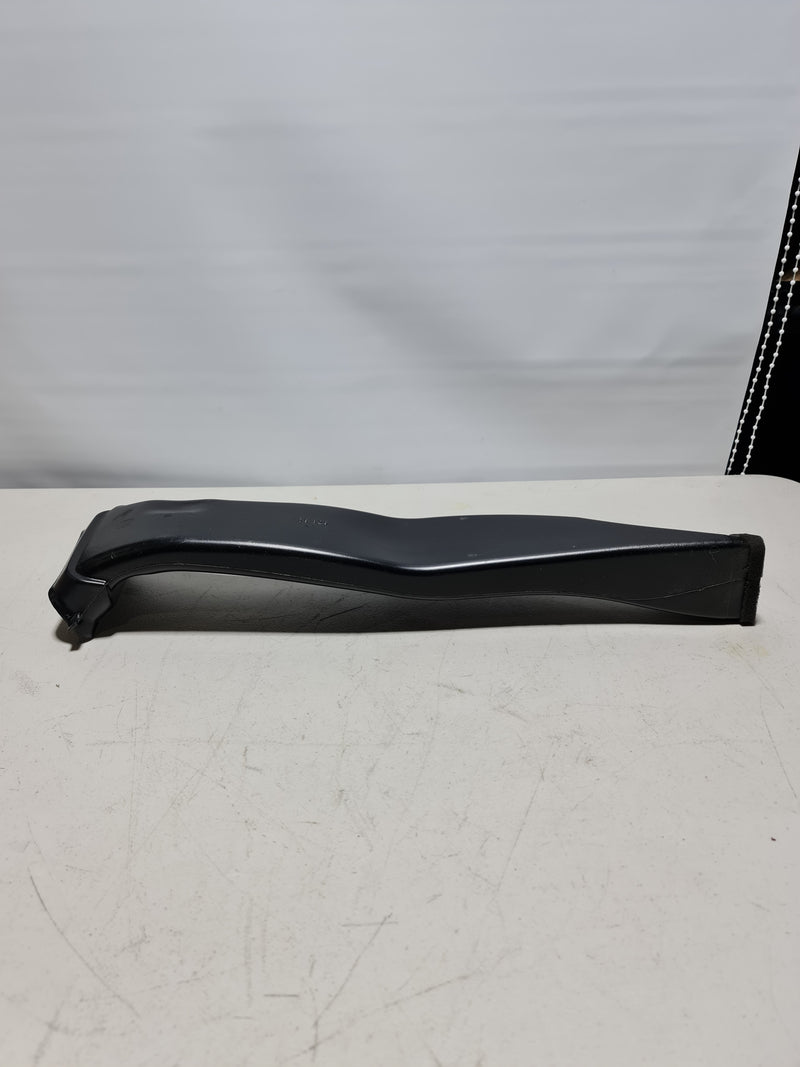 Original BMW rear heater cold air duct for left side, model 64229207334, showing the black plastic automotive duct.
