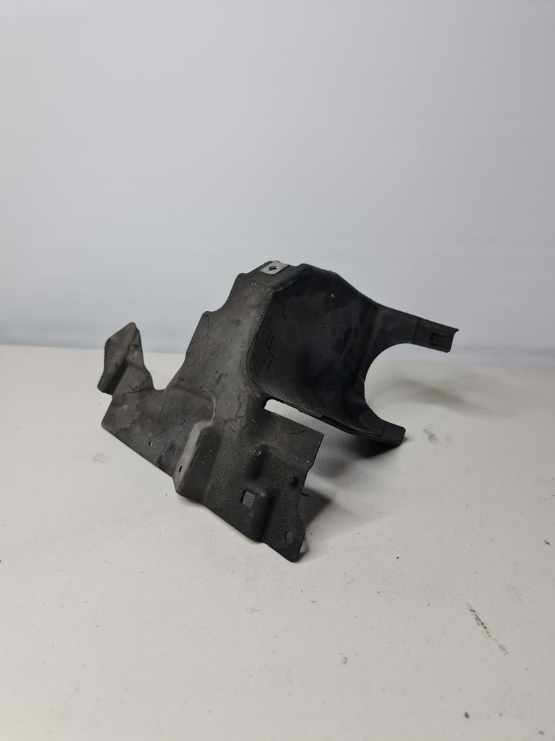 Genuine BMW F83 F82 F80 F87 rear left steering assembly cover showing the black plastic exterior and mounting points.