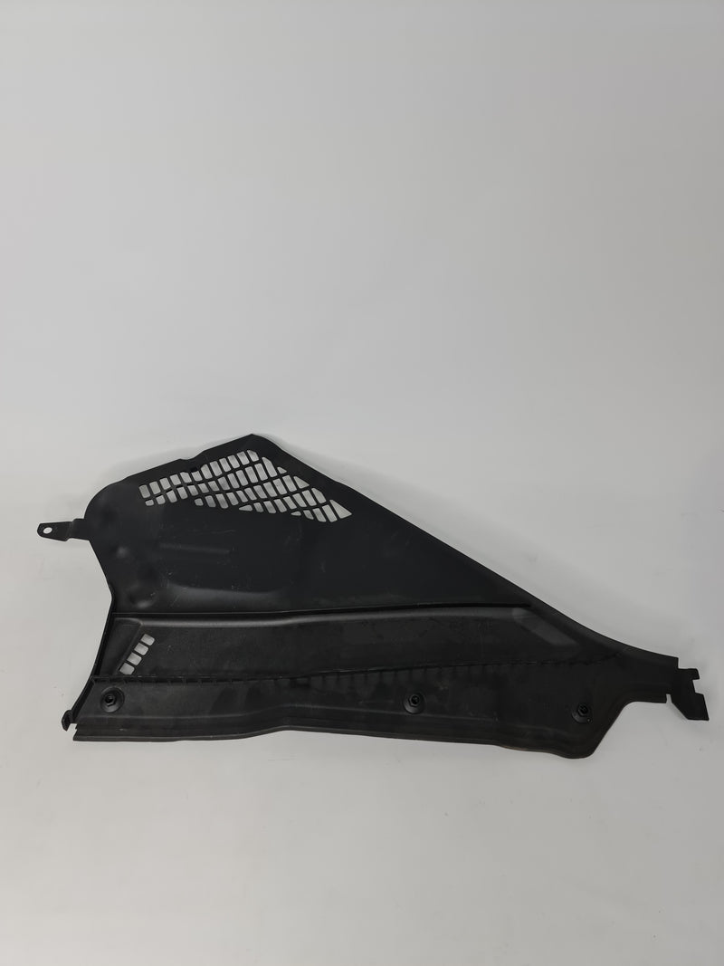 OEM BMW M2 Coupe F87 front left windshield cover cowl, genuine part for RHD units, protects and conceals engine compartment.