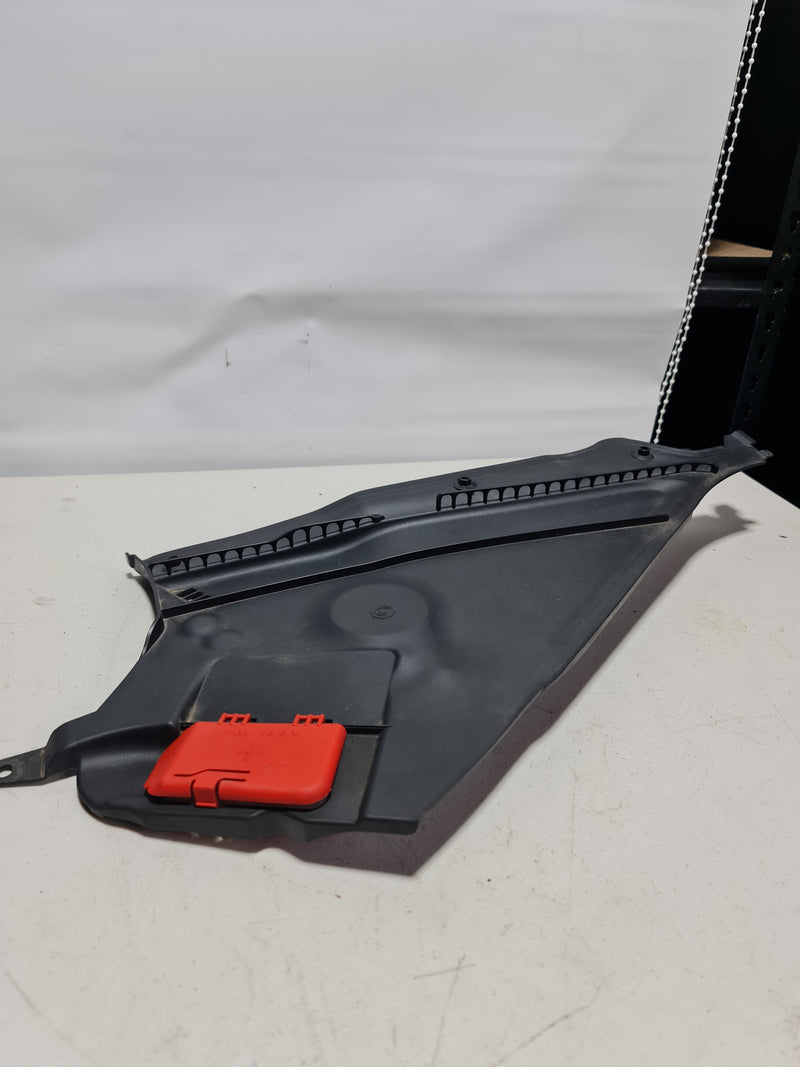 Genuine BMW battery cover cowl panel for F80, F82, F83, F87 M3 M4 M2 LCI models, part 2, black plastic exterior component.