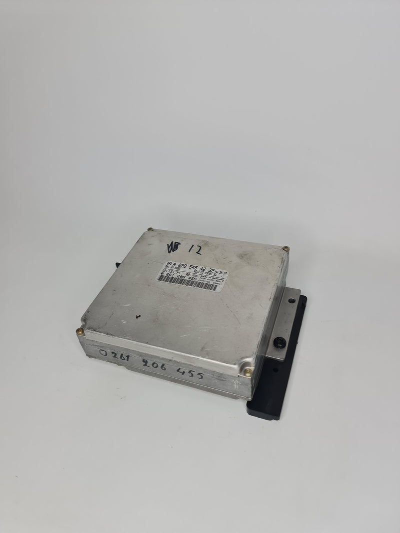 BMW engine control unit ECU W202 A0285454232, automotive electronic module for Mercedes vehicle engine management system.