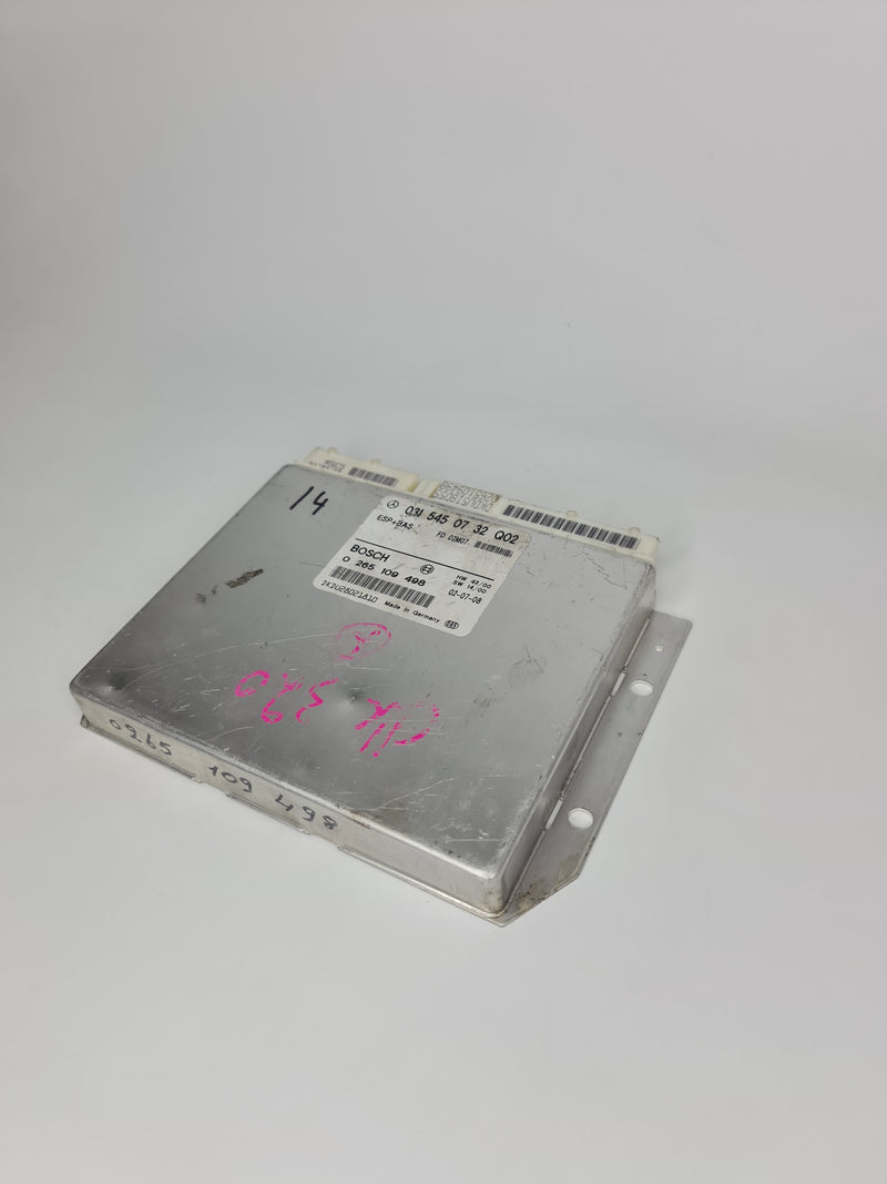BMW ESP+BAS control unit ECU 0315450732 Q02 0265109498, automotive electronic control module for vehicle safety systems.