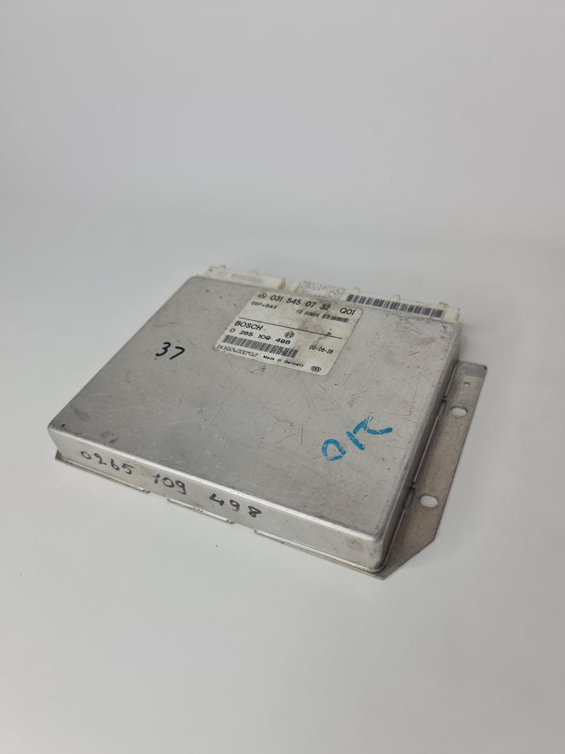 BMW ESP+BAS control unit ECU 0315450732 Q02 0265109498, automotive electronic module for vehicle stability and brake system.