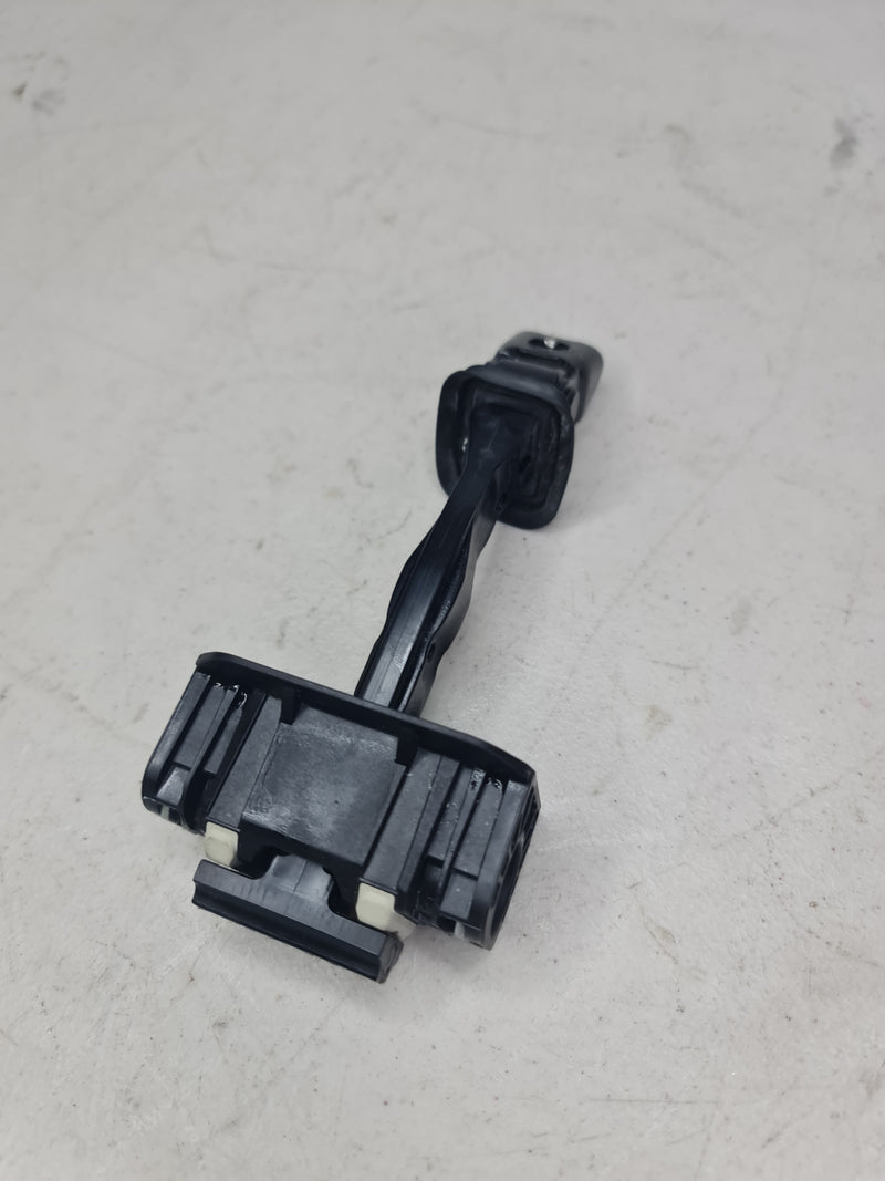 BMW F21 F22 F23 LCI front door brake hinge for driver or passenger side, shows the hinge assembly with mounting points.