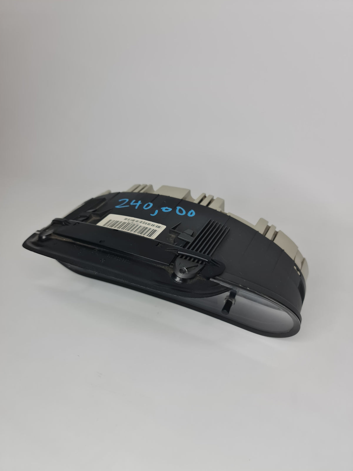 BMW 3 Series E46 instrument cluster with analog speedometer and tachometer, display screen, and control buttons, for 2003 models