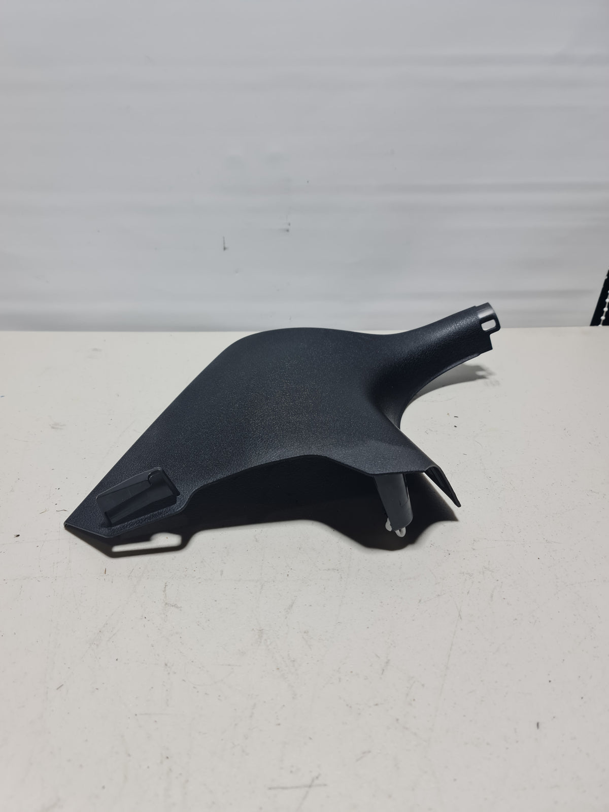 BMW 4 Series F32 F82 M4 interior left lower kick panel trim in black with textured finish, 2013-2017 model.