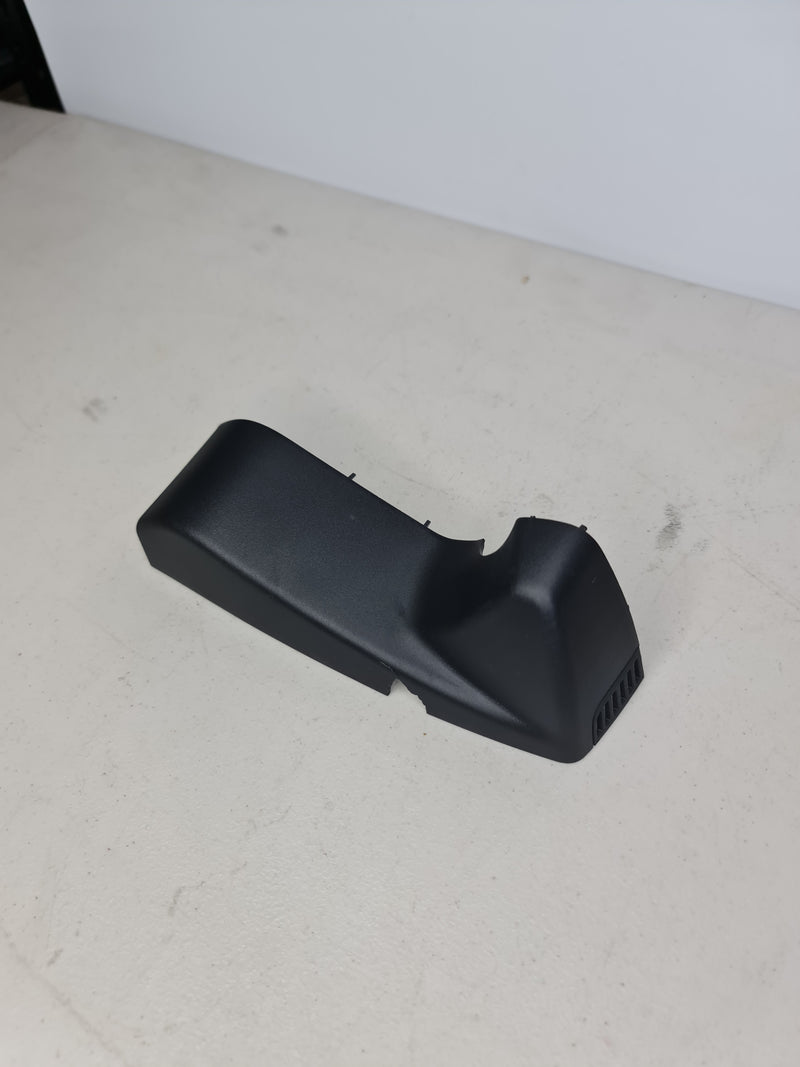 BMW X6 F16 interior rear view mirror surround cover trim, black plastic, fits 2015 model, with mounting clips visible.