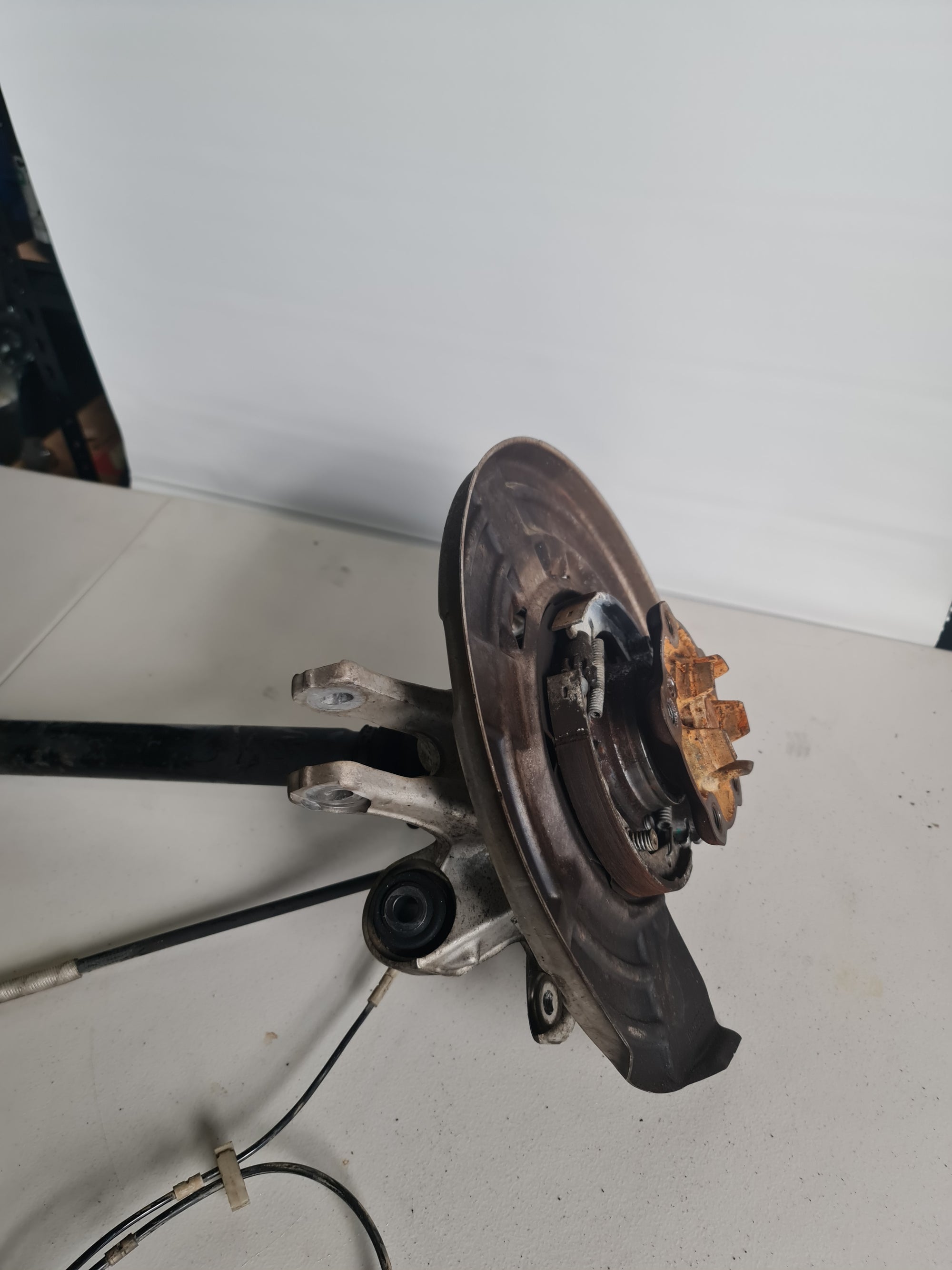 BMW F87 F80 F82 M3 M4 M2 rear right axle with knuckle and hub, OEM output shaft for BMW vehicles.