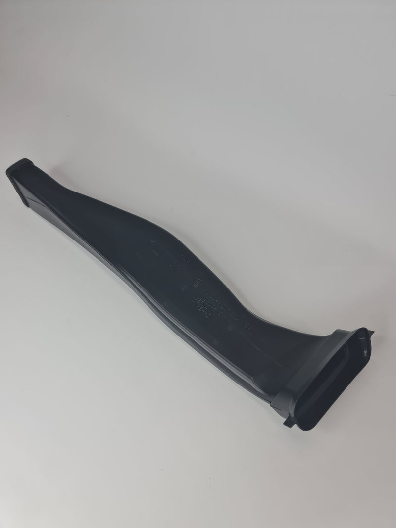 Original BMW rear heater duct for vehicle climate system, part number 64229207334, showing the plastic vent component.