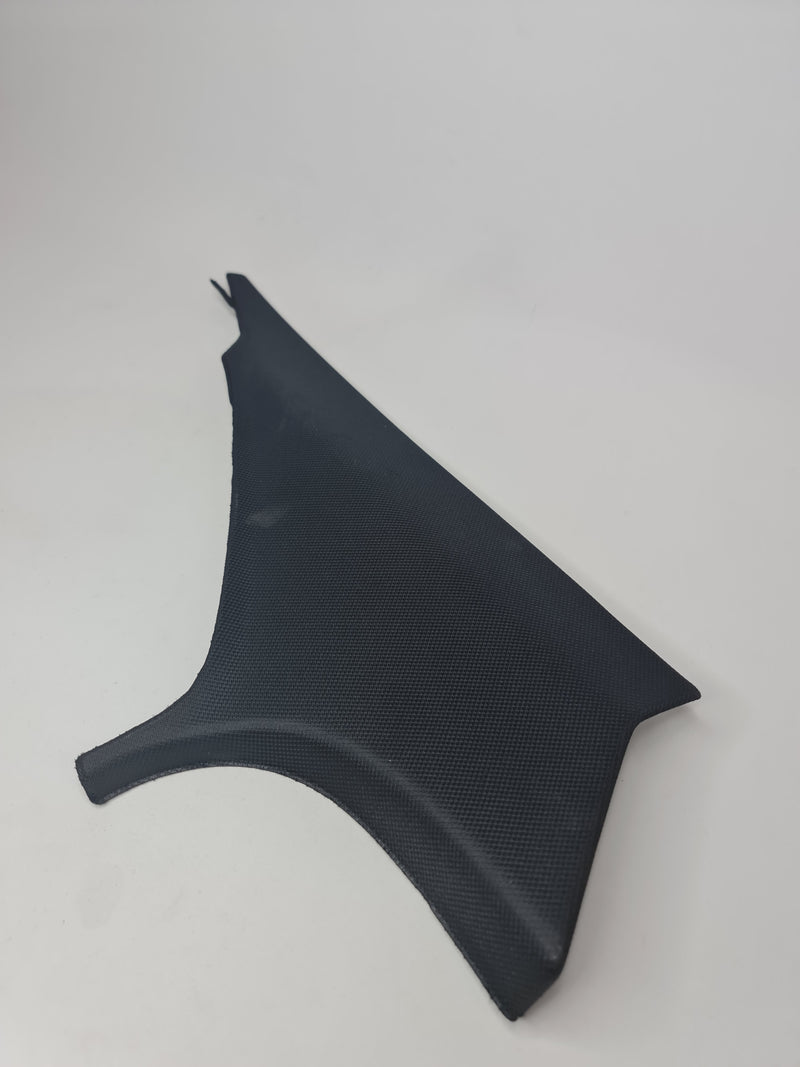 Black rear left side C pillar trim cover panel for BMW 340 xi, OEM part 7221003, from 2011-2018 model series.
