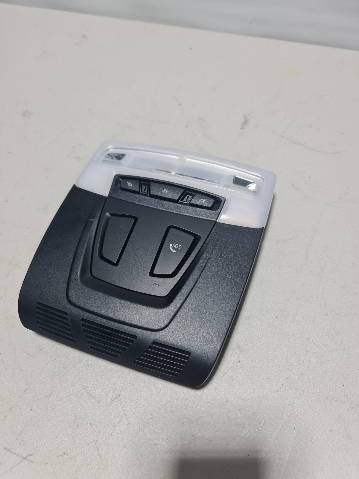 BMW headliner control module for 2012-2020 F80 M3, roof function center, vehicle interior component, with wiring connections.