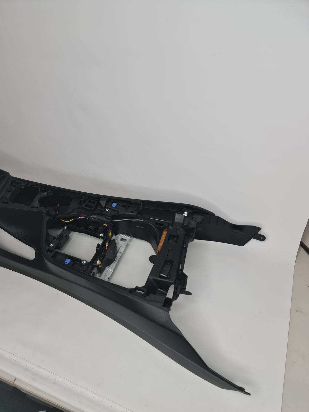 BMW M3 M4 F80 F82 2018 interior center console trim in aluminum, right-hand drive front section with clean finish