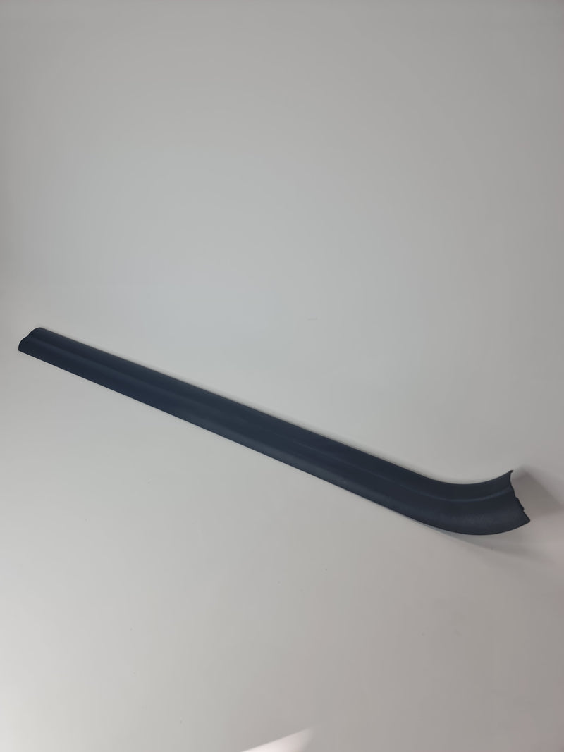 BMW M235i F22 right door sill cover strip, trim piece with black finish and mounting details visible.