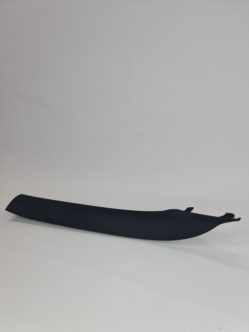 BMW F30 3 Series right side upper A-pillar trim cover, driver side window pillar, genuine BMW replacement part.