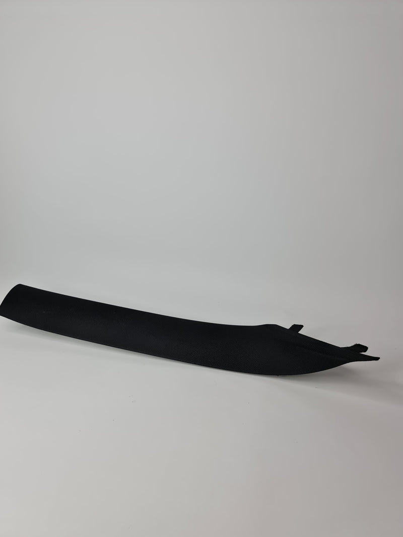 BMW F30 3 Series right side upper A-pillar trim cover, window pillar for driver side, genuine BMW replacement part.