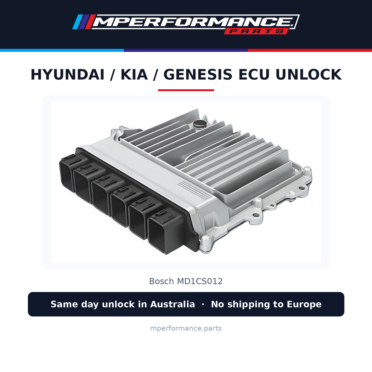 Hyundai / Kia / Genesis ECU Bench Unlock Service - Bosch MD1CS012. Same day unlock in Australia, no shipping to Europe.