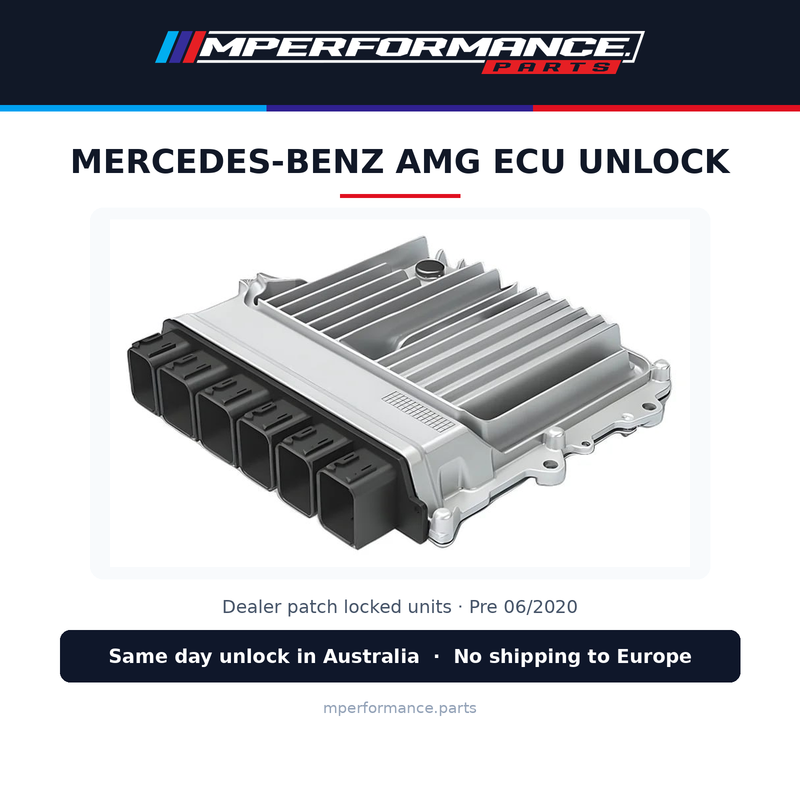 Mercedes-Benz AMG ECU Bench Unlock Service (Pre-06/2020, Dealer Patch Locked). Same day unlock in Australia, no shipping to Europe.