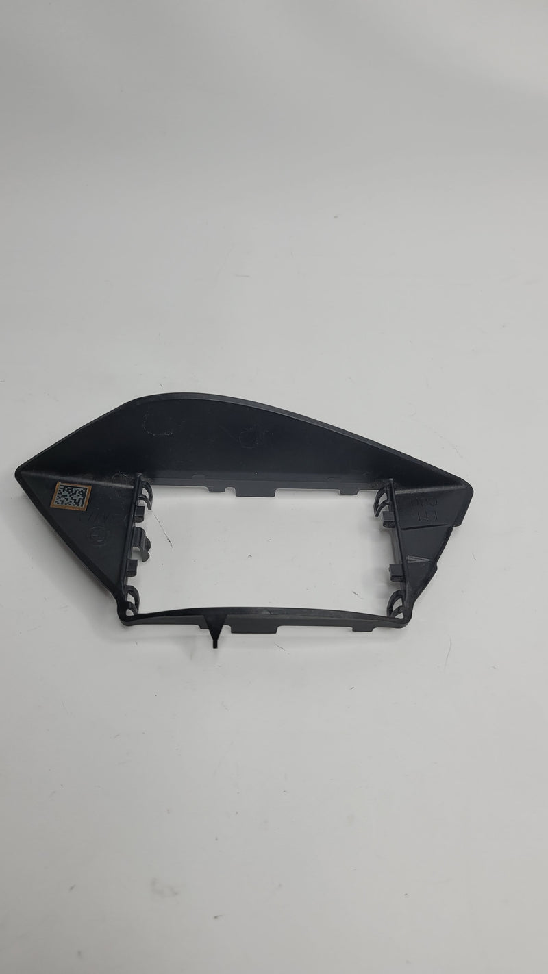 BMW G80 M3 blind spot detector radar sensor mount by MPerformance.parts, showing the black sensor mount and wiring connection.