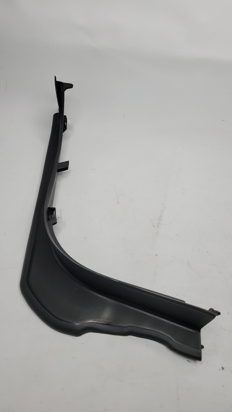 BMW G80 M3 rear left trunk drip rail trim cover in black plastic, part number 7430619, by MPerformance.parts.