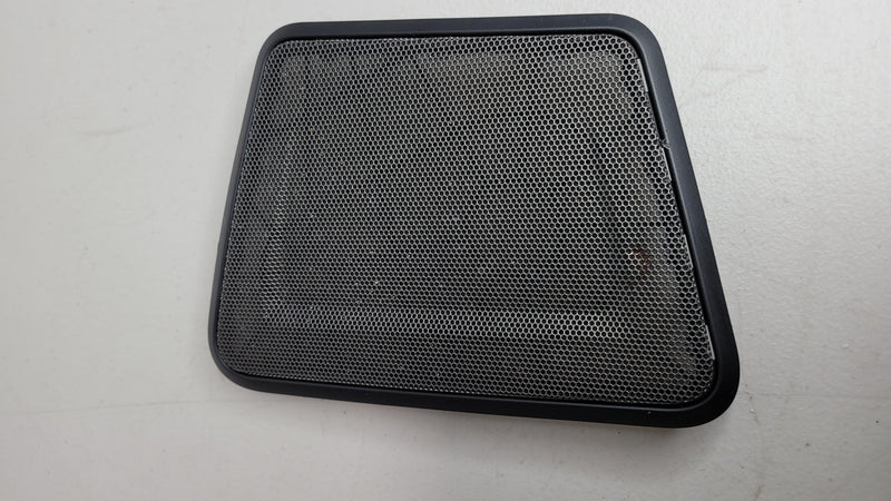 BMW G80 M3 rear left upper deck shelf speaker cover, black plastic with mounting clips, part number 7255435.