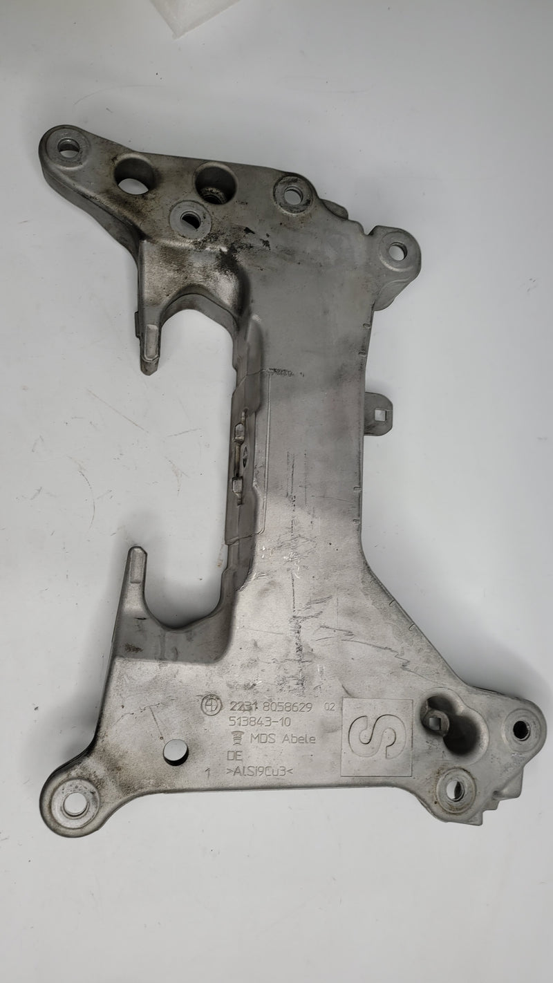 BMW G82 G83 M4 transmission cross member bracket mount by MPerformance.parts, showing the sturdy metal bracket for transmission support.