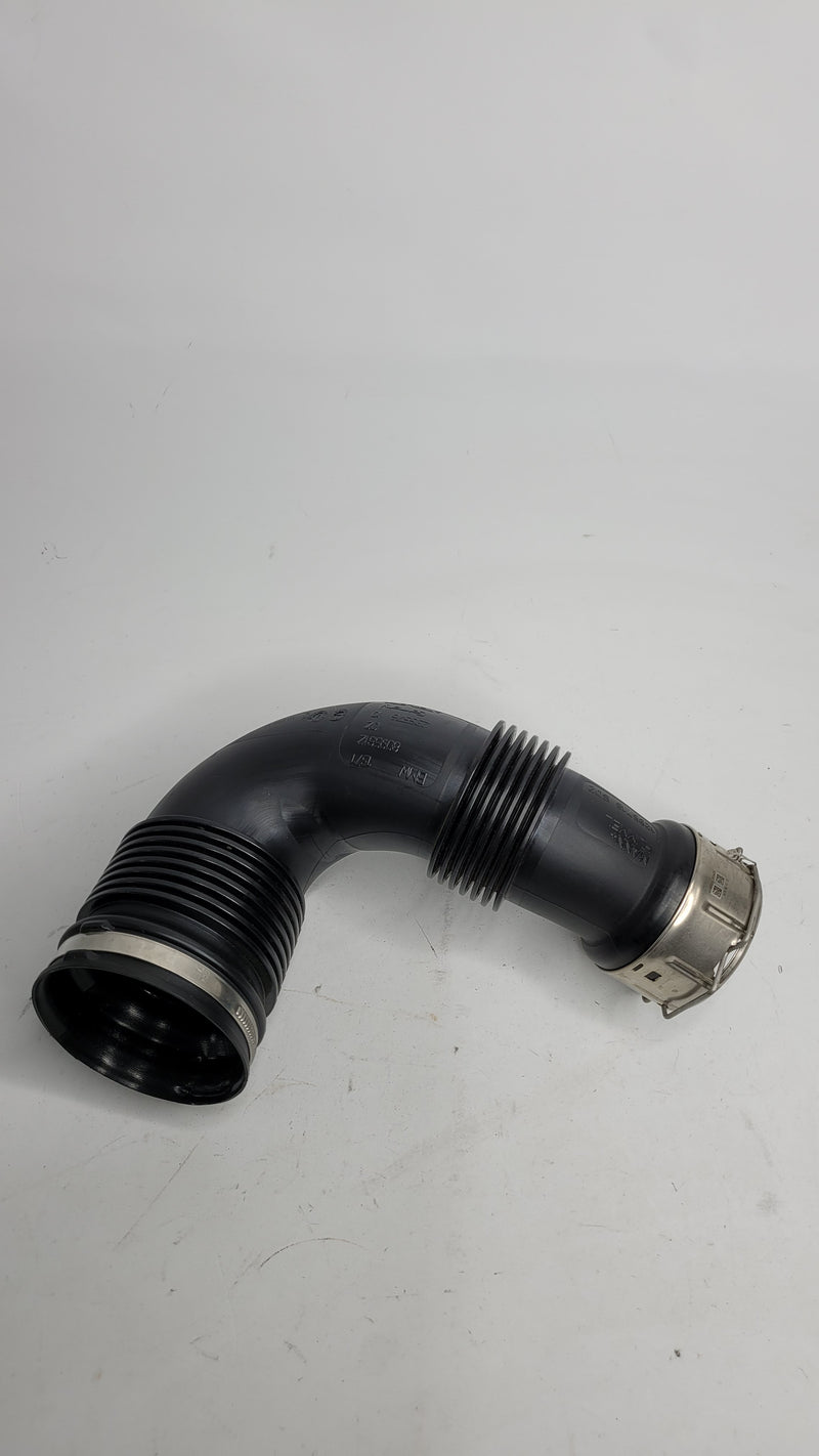 BMW M3 Competition G80 right front air pipe hose OEM 8095812, close-up view of the engine air intake component.