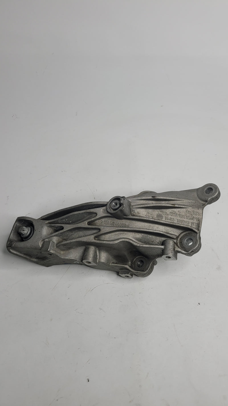 BMW M3 G80 and M4 G82 G83 engine support bracket by MPerformance.parts, shown in close-up view with mounting details.