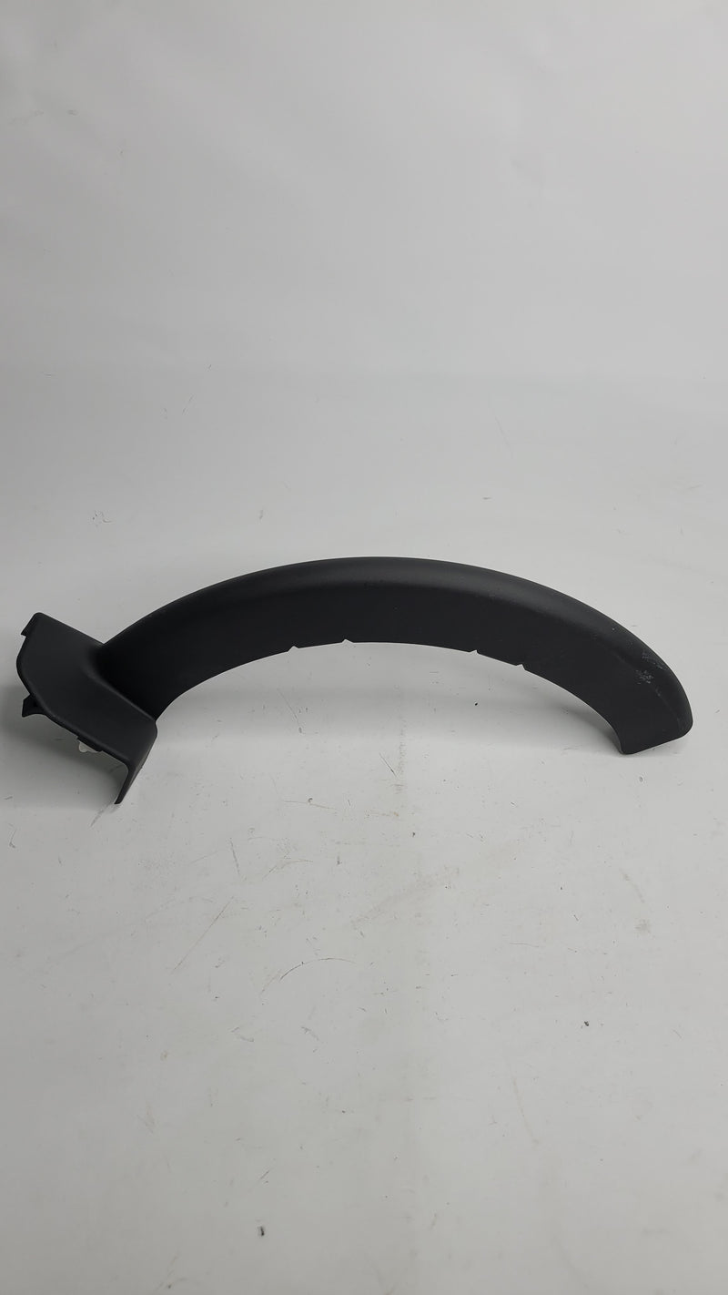 BMW M3 G80 rear right trunk lid hinge cover by MPerformance.parts, showing the durable metal hinge cover on the vehicle's trunk.