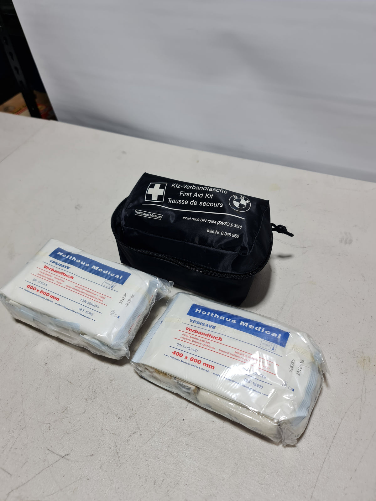 BMW Universal First Aid Emergency Medical Kit Pouch Black 6949966 - MPerformance.parts