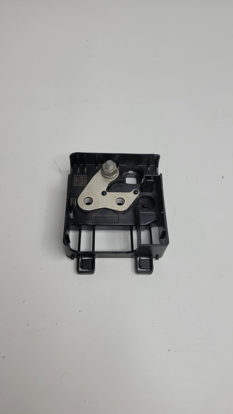 BMW G80 M3 positive battery power terminal connector block, MPerformance.parts brand, detailed view of the automotive battery connection component.