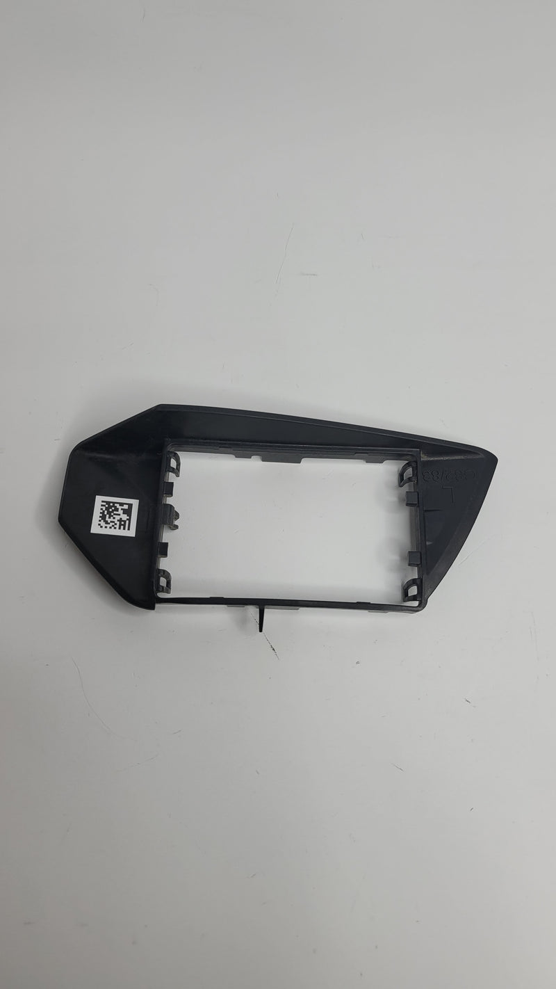 BMW M4 G82 G83 rear left side blind spot radar distance sensor surround by MPerformance.parts, showing the sensor component.