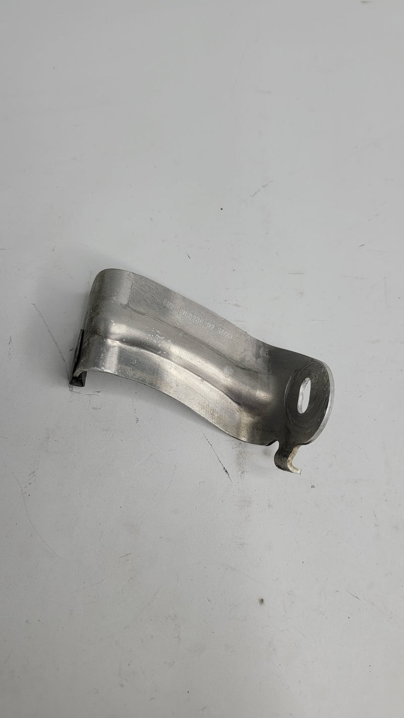 BMW MPerformance.parts underbody panel center holder for BMW vehicles, shown in black, with mounting details visible.