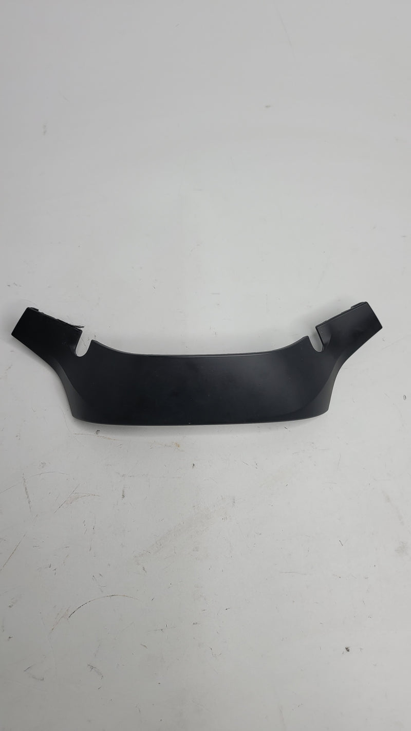 BMW steering wheel trim cover by MPerformance.parts, close-up view showing sleek black finish and detailed design.