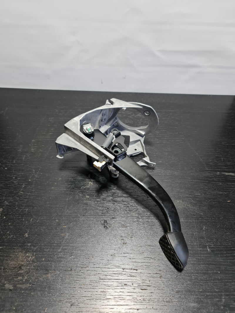 BMW F82 M4 brake pedal assembly by MPerformance.parts, featuring a sleek metal design and detailed pedal surface.