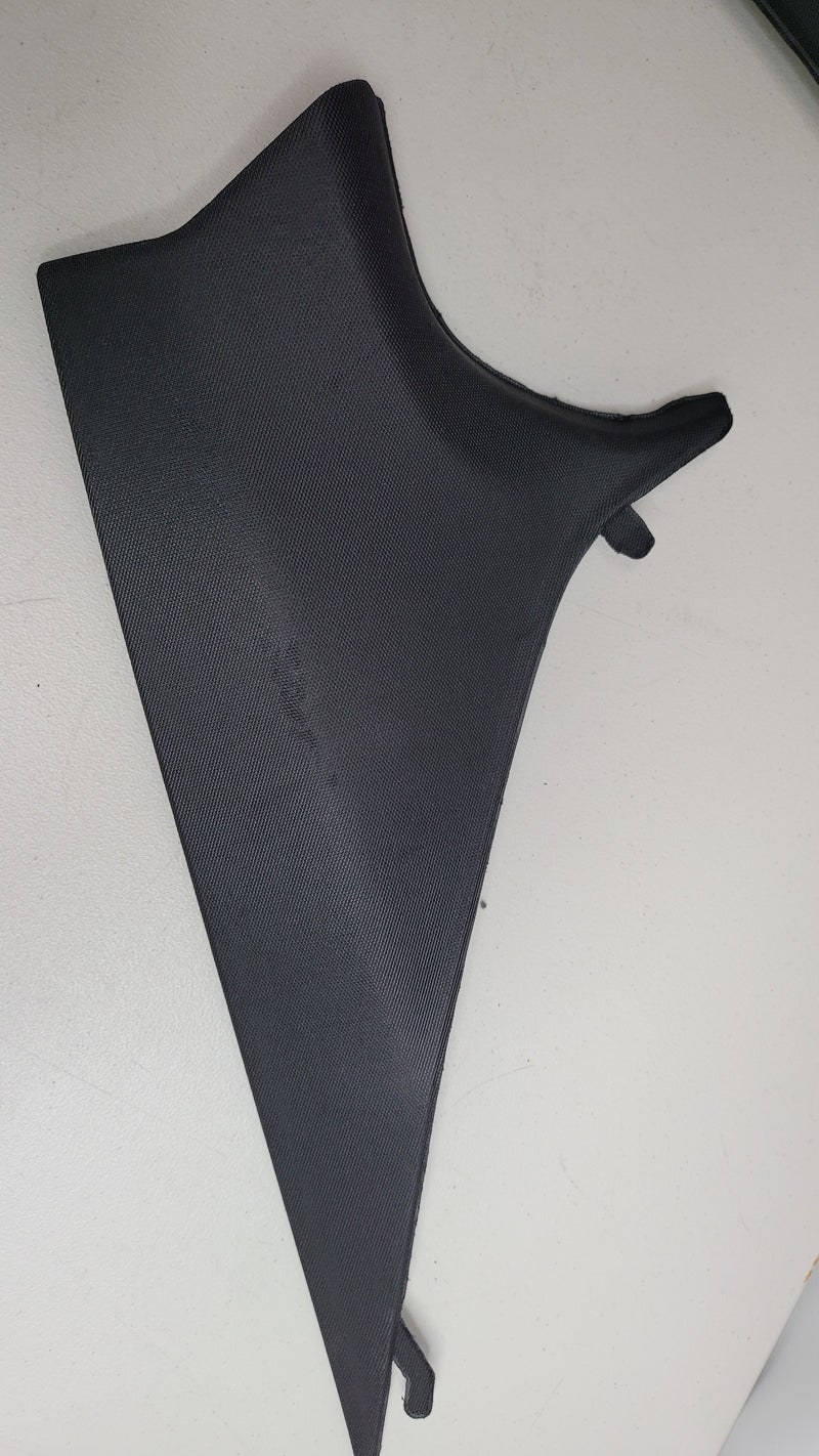 BMW G80 rear left C pillar upper quarter trim cover by MPerformance.parts, showing close-up of the black plastic trim piece.