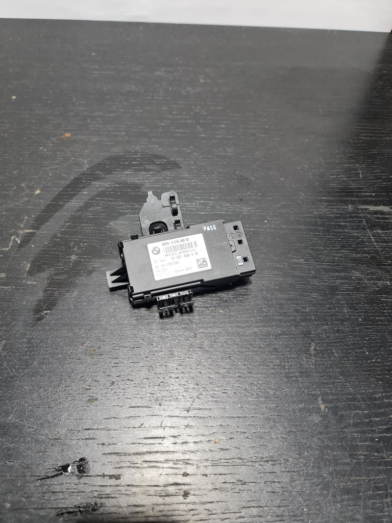 BMW M3 F80 series heated seat control module by MPerformance.parts, showing the OEM control unit with wiring and connectors.