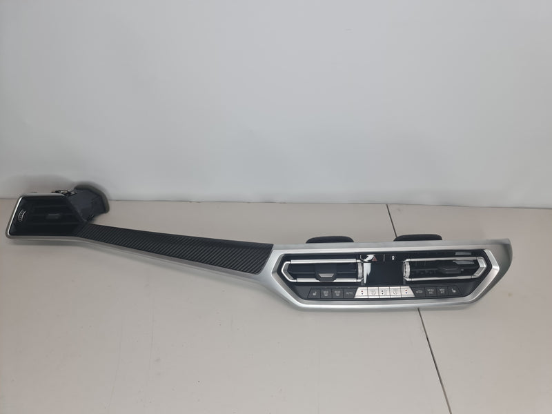 Genuine OEM BMW HVAC temperature control panel by MPerformance.parts, featuring dials and buttons for climate control.