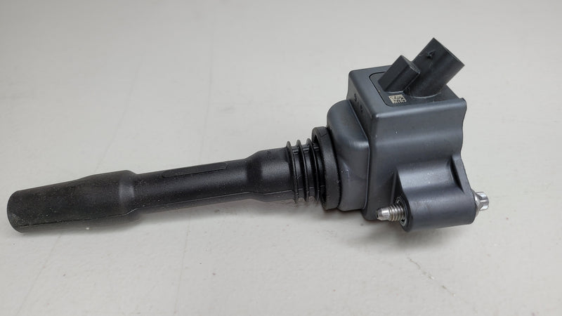 MPerformance.parts ignition coil for BMW 12138643360, close-up view of the black ignition coil component for engine ignition system.