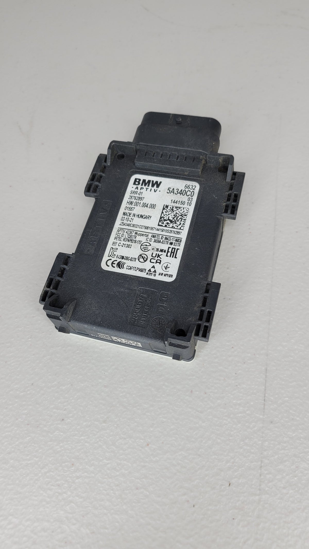 2018-22 BMW X3 Blind Spot Radar Sensor Module Rear Left Driver Side 66325A340C0 - MPerformance.parts