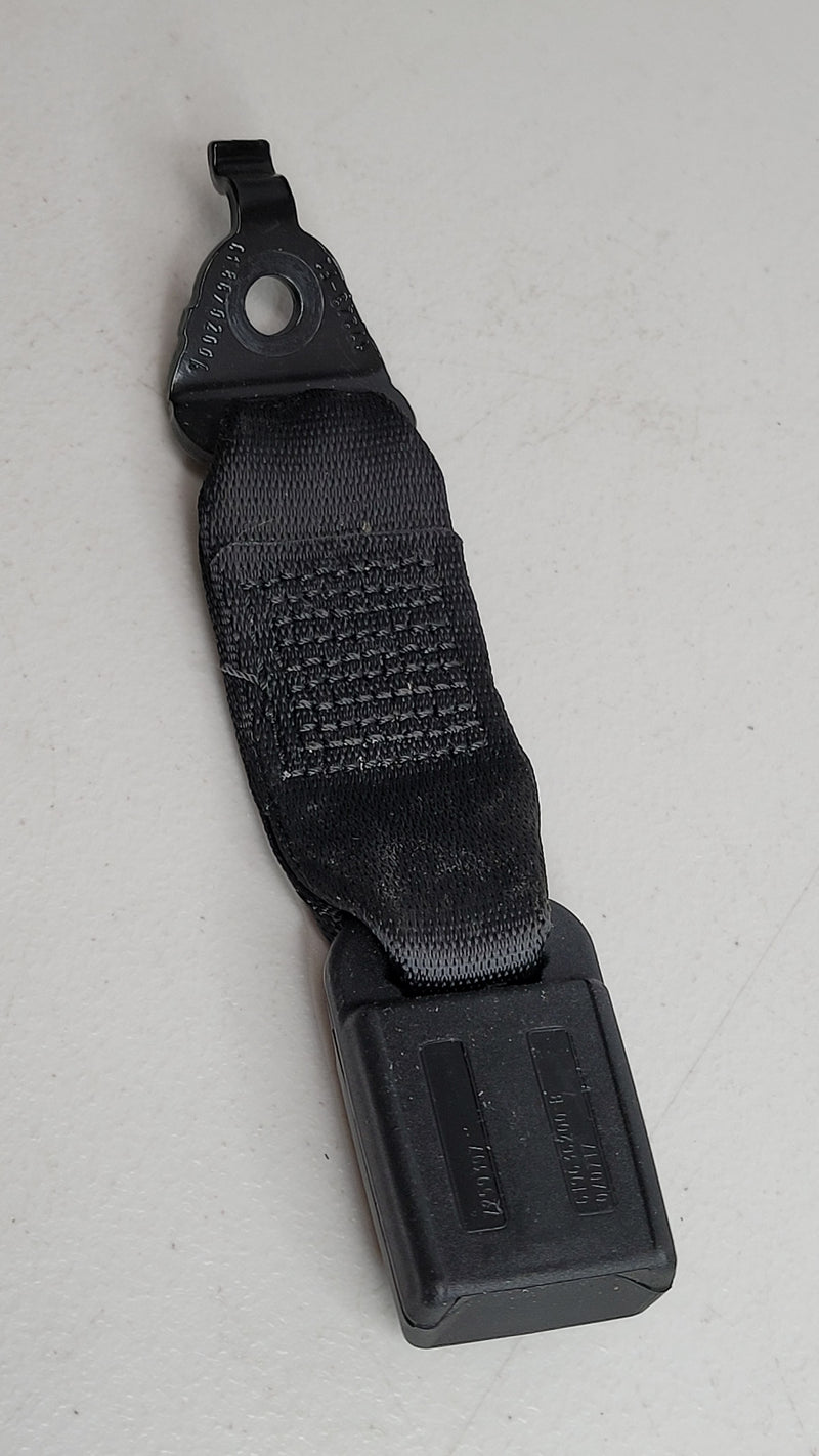 BMW F80 MPerformance.parts black lower strap rear centre with separate buckle, shown in close-up view on a vehicle part.