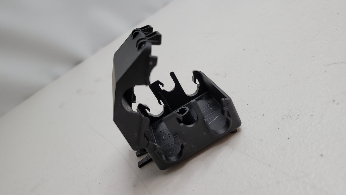 BMW M2 Plug-In Connection Bracket from MPerformance.parts, close-up of the black metal bracket for vehicle connection.