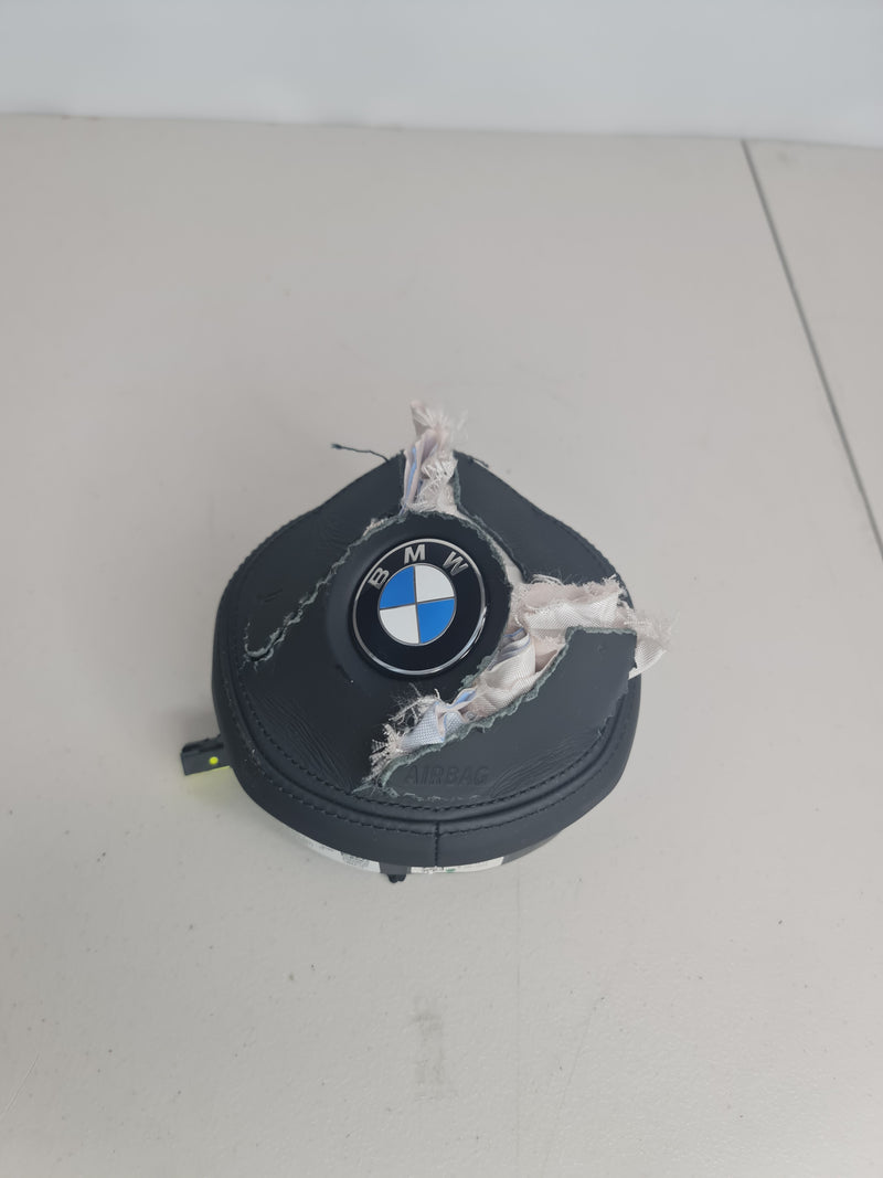MPerformance.parts M3 M4 G80 G82 M Sport steering wheel driver airbag, black with logo, showcasing the safety component.