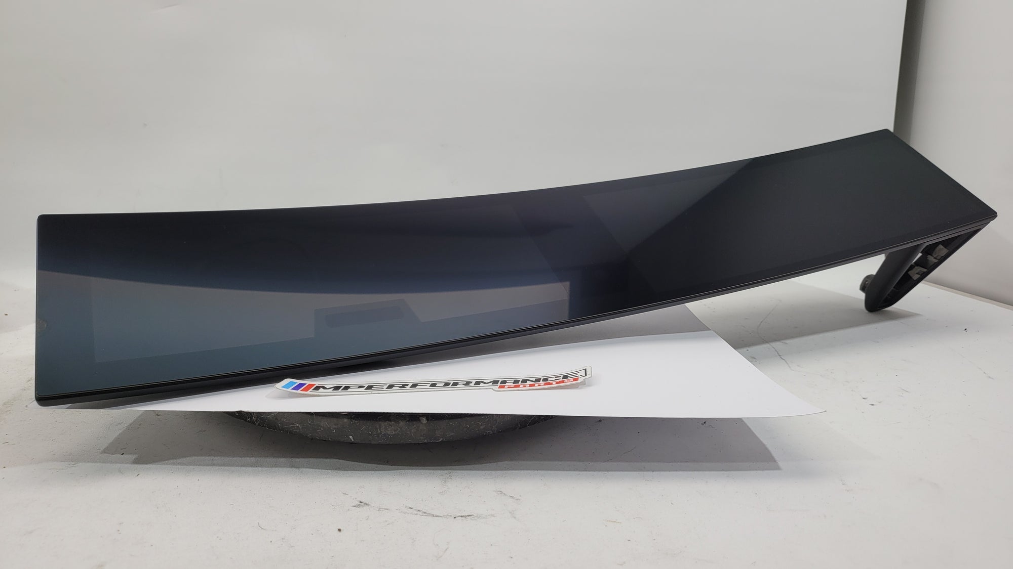 BMW M3 G80 2023 petrol speedometer instrument cluster, MPerformance.parts, close-up view of dashboard gauges and digital display.