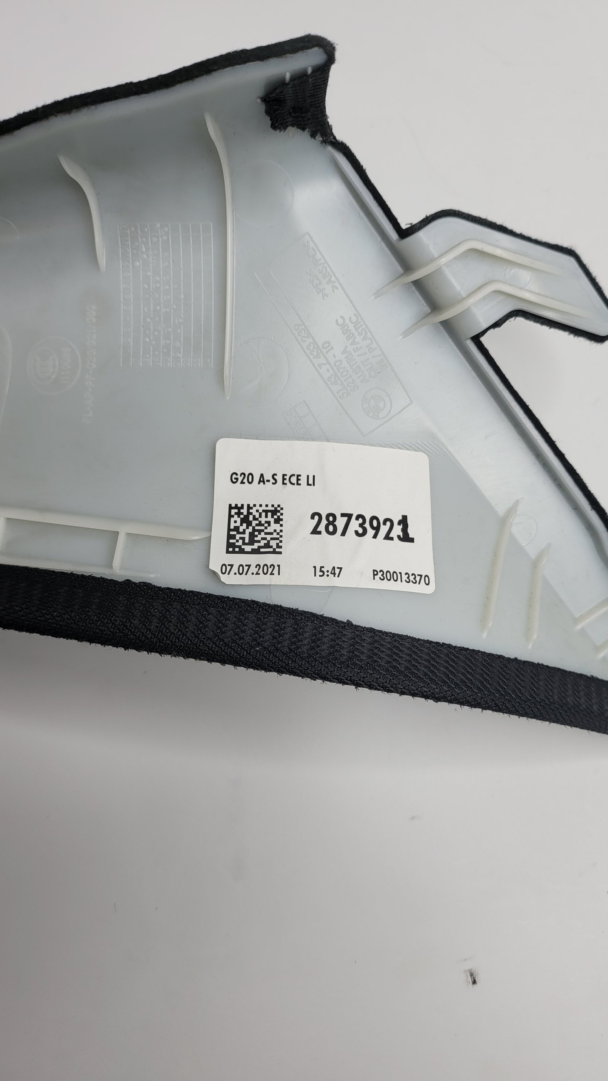 G80 M3 Passenger A Pillar Trim 2873923 - MPerformance.parts