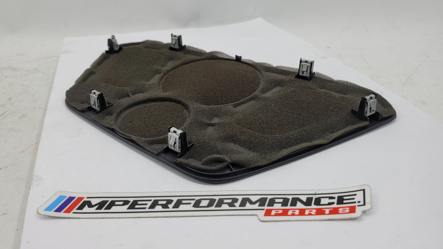 BMW M3 G80 dashboard center panel speaker cover with RHD configuration, designed for MPerformance.parts.